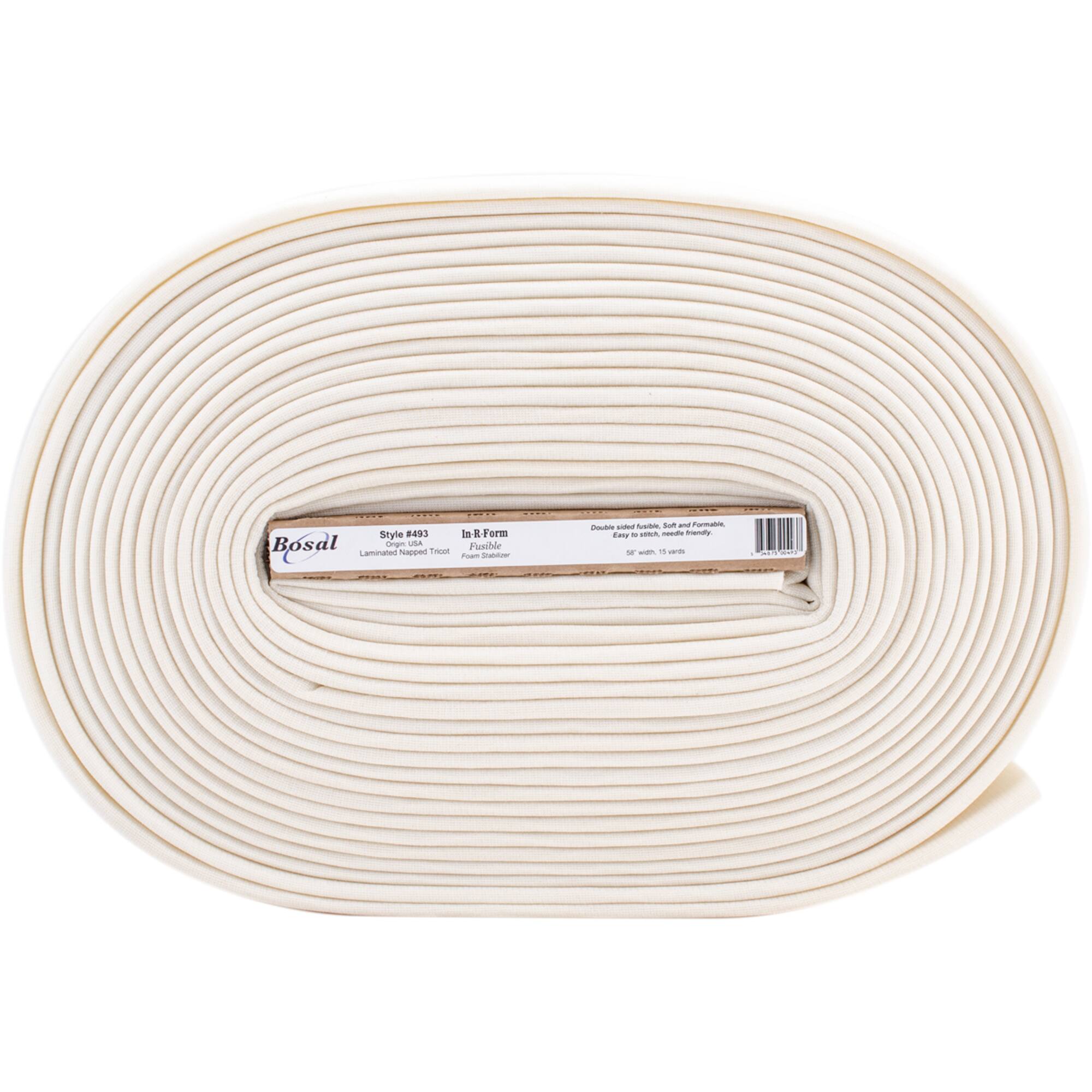 Bosal White In-R-Form Plus Unique Fusible Foam Stabilizer, 58" x 15yd.